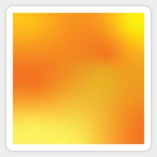 Yellow and Orange Golden Gradient Sticker